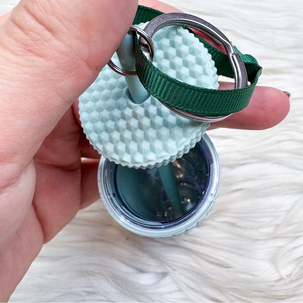 Starbucks 2021 Studded Keychain Ornament Bag Charm Tumbler Matte Mint Green NEW - Picture 5 of 6